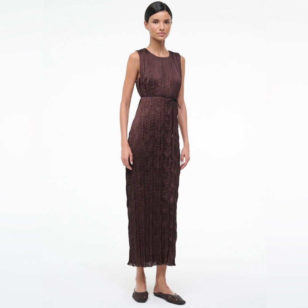 STAUD MIZU DRESS EARTH PLISSE - Picture 10 of 16